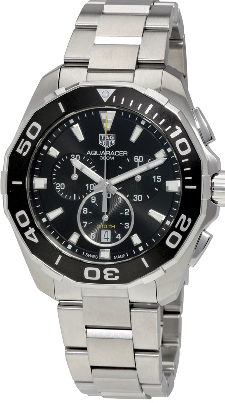 Aquaracer Chronograph Stainless Steel Mens Watch Cay111a.ba0927