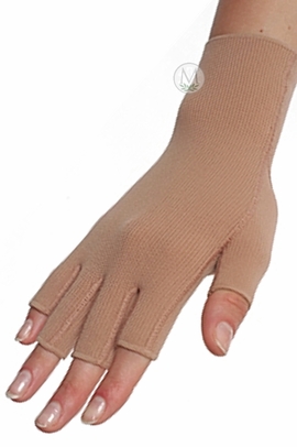 3021acfs00 2 Expert 18-21 Mmhg Helastic Compression Glove With Finger Stubs - Seasonal, 2 - Small