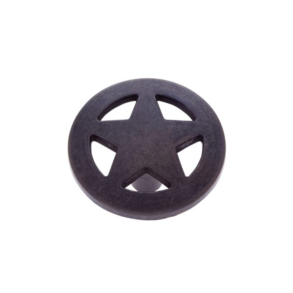 06720 1.5 In. Medium Star Knob, Oil Rubbed Bronze