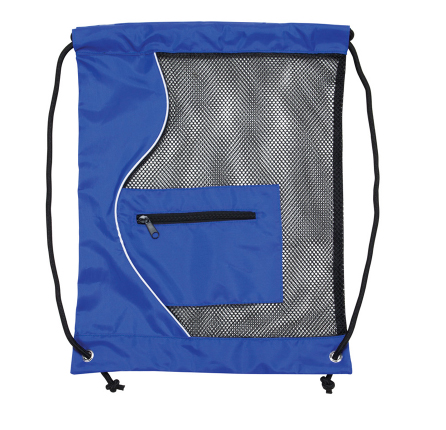 Buy Smart Depot G2437 Blue Mesh Drawstring Backpack - Blue