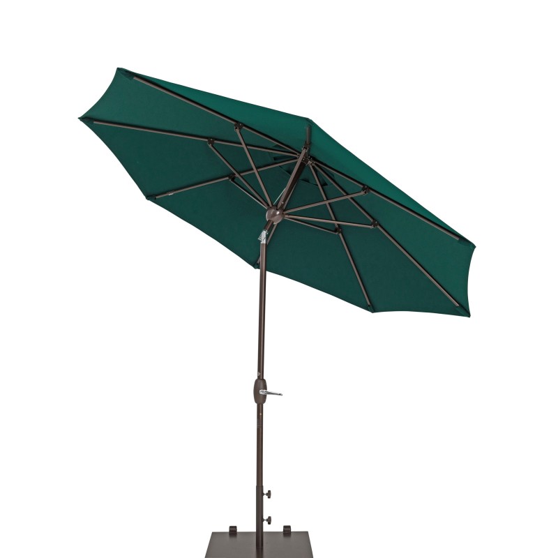 Uaa098sfg 9 Ft. True Shade Plus Market Umbrella With Sunbrella Fabric, Auto Tilt & Crank, Forest Green