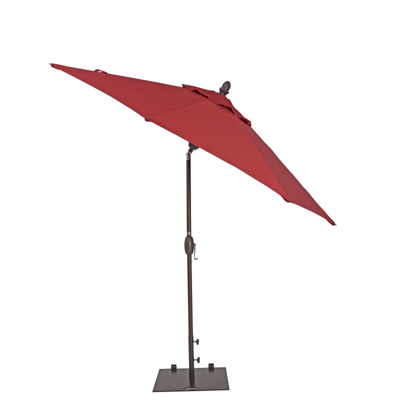 Uam098pjr 9 Ft. True Shade Plus Market Umbrella With Push Button Tilt, Jockey Red