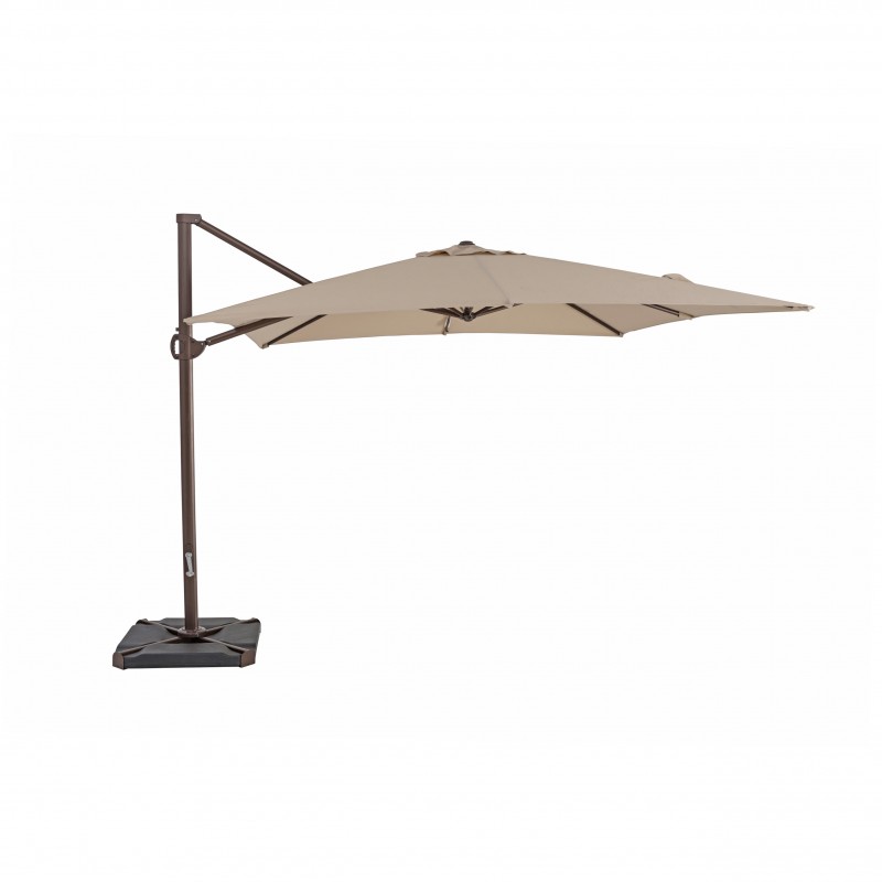Us108pab 10 X 10 Ft. True Shade Plus Cantilever Square Umbrella, Antique Beige