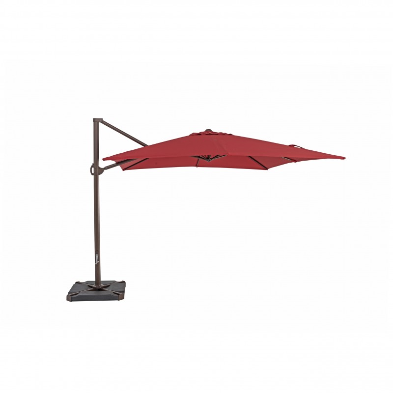 Us108pjr 10 X 10 Ft. True Shade Plus Cantilever Square Umbrella, Jockey Red
