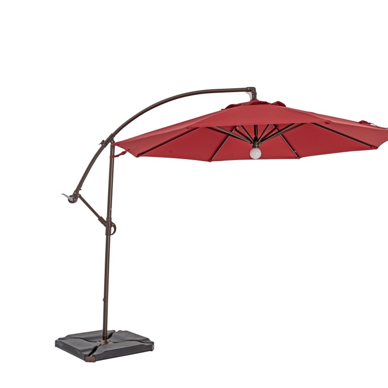 Url118phn 11.5 Ft. True Shade Plus Cantilever Octagon Umbrella With Light, Henna