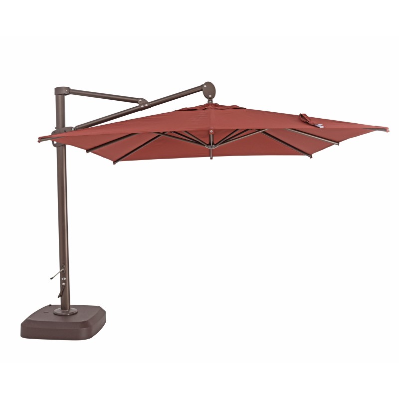 Uk108shn-kit 10 X 10 Ft. Cantilever Square Umbrella With Sunbrella Fabric - Henna