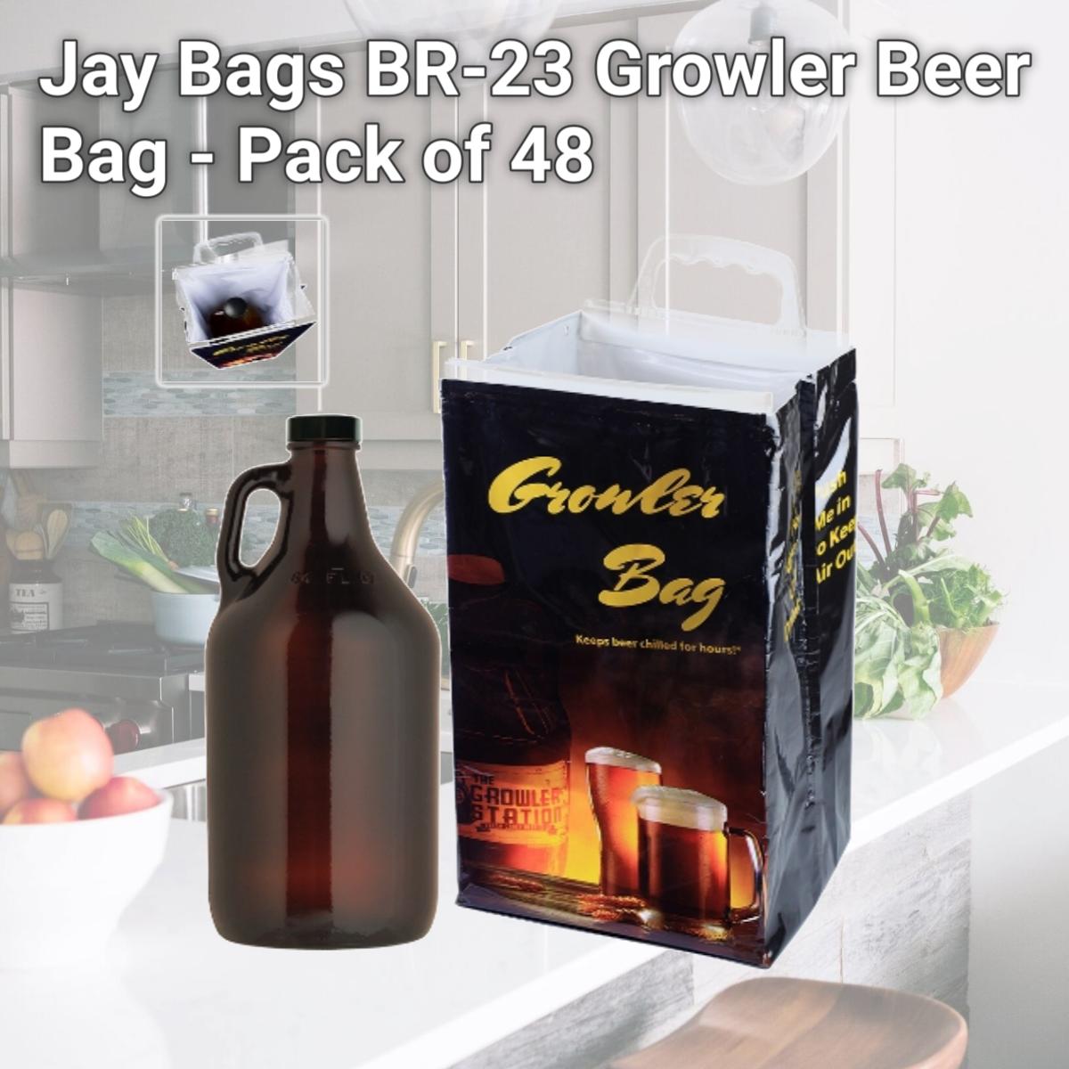 Picture of Jay Bags BR-23 Growler Beer Bag - Pack of 48