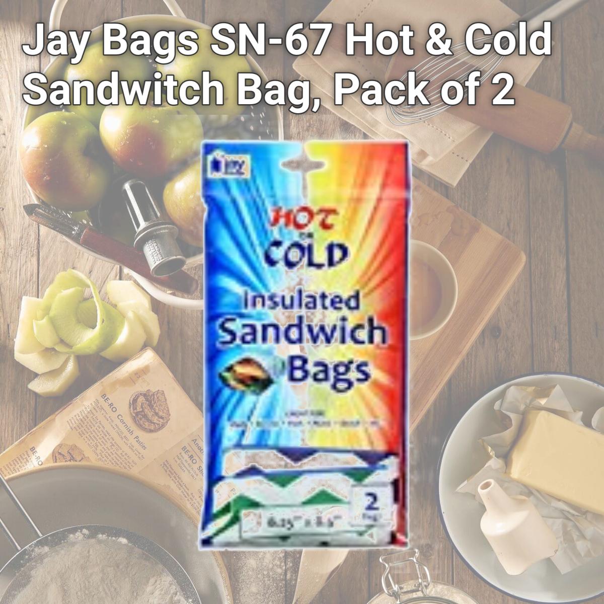 Picture of Jay Bags SN-67 Hot & Cold Sandwitch Bag, Pack of 2