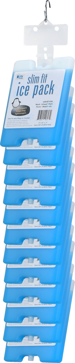 Picture of Jay Bags IP-24 Slim Fit Ice Pack, Blue - Small - 24 Piece