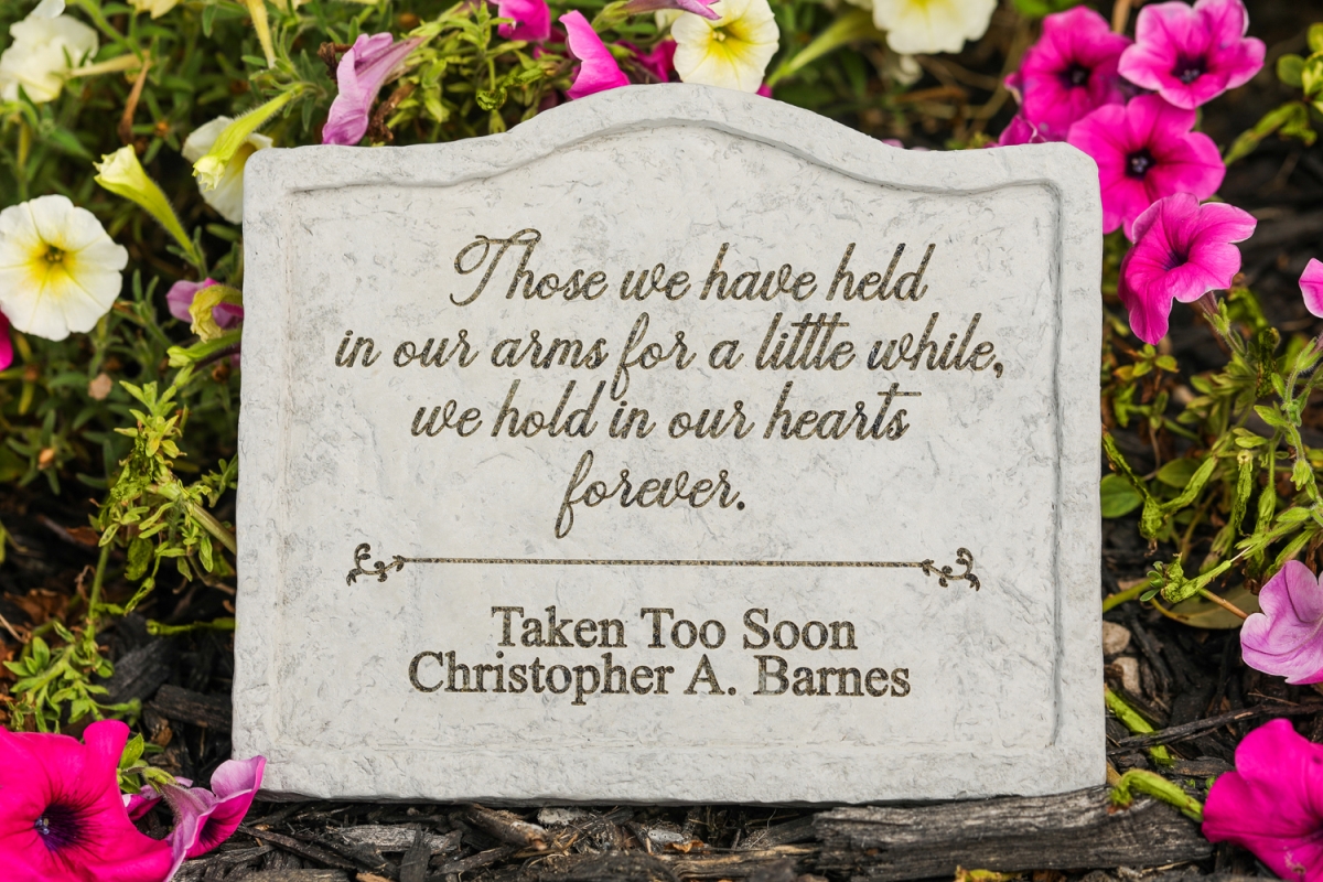 44503 8 X 6.75 In. Those We Have Held Memorial Stone In Garden Stake