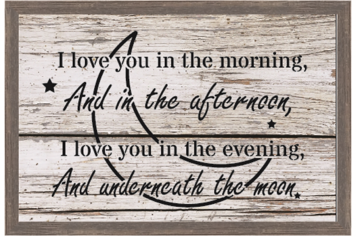 42342 I Love You In The Morning Indoor Wall Art