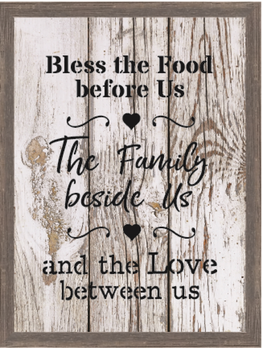 42355 Bless The Food Indoor Wall Art