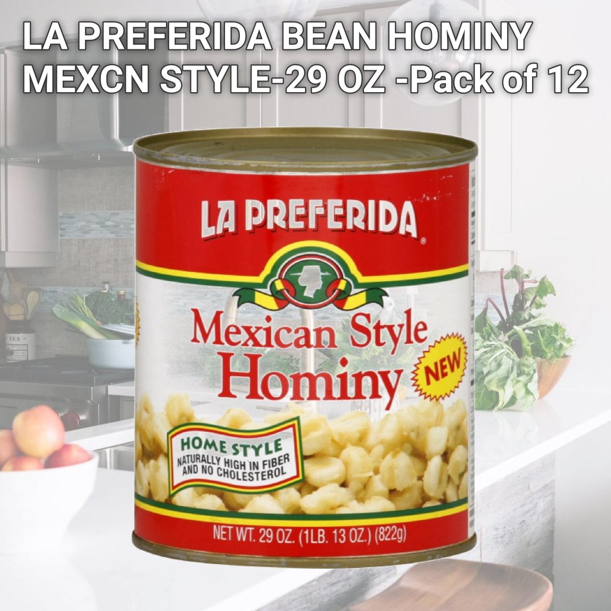 Picture of LA PREFERIDA BEAN HOMINY MEXCN STYLE-29 OZ -Pack of 12