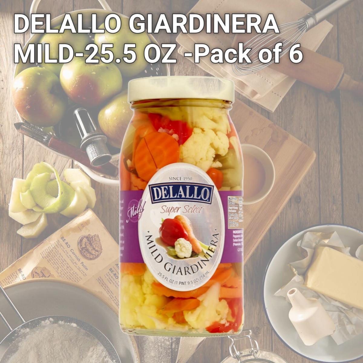 Picture of DELALLO GIARDINERA MILD-25.5 OZ -Pack of 6