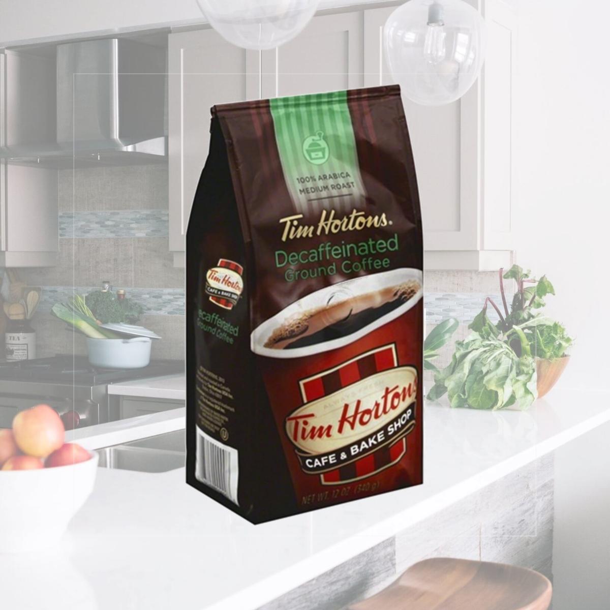 Picture of TIM HORTON COFFEE GRND DECAF 100% AB-12 OZ -Pack of 6
