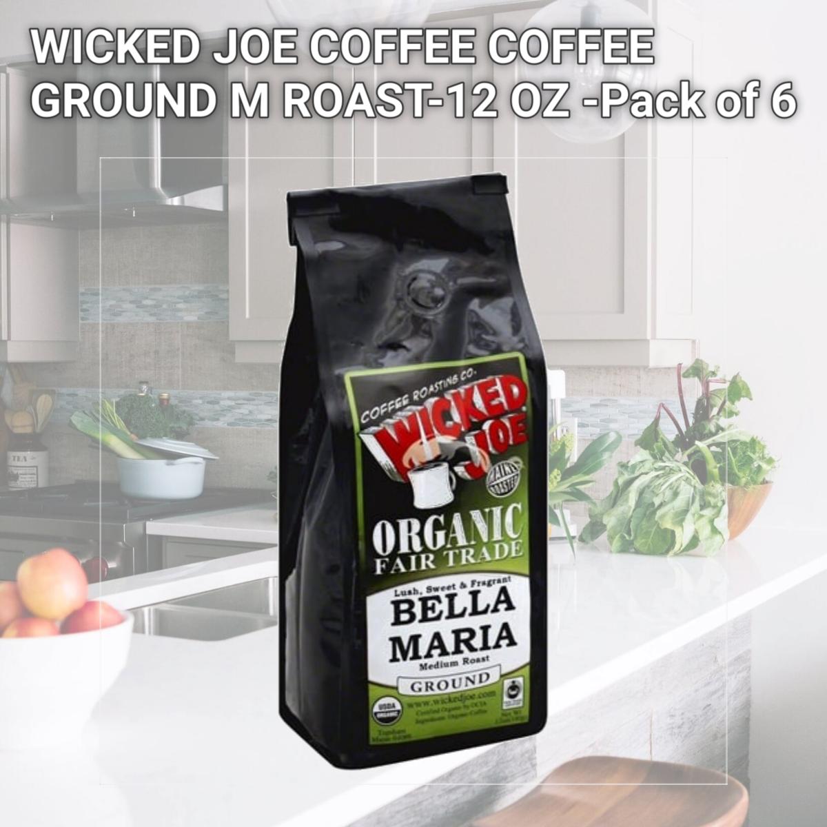 Picture of WICKED JOE COFFEE COFFEE GROUND M ROAST-12 OZ -Pack of 6
