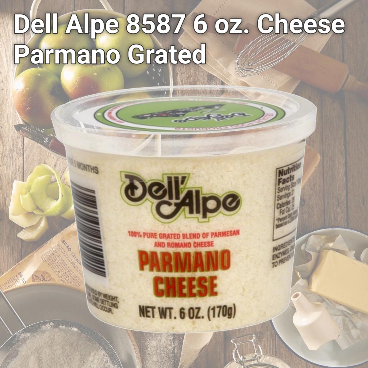 Picture of Dell Alpe 8587 6 oz. Cheese Parmano Grated
