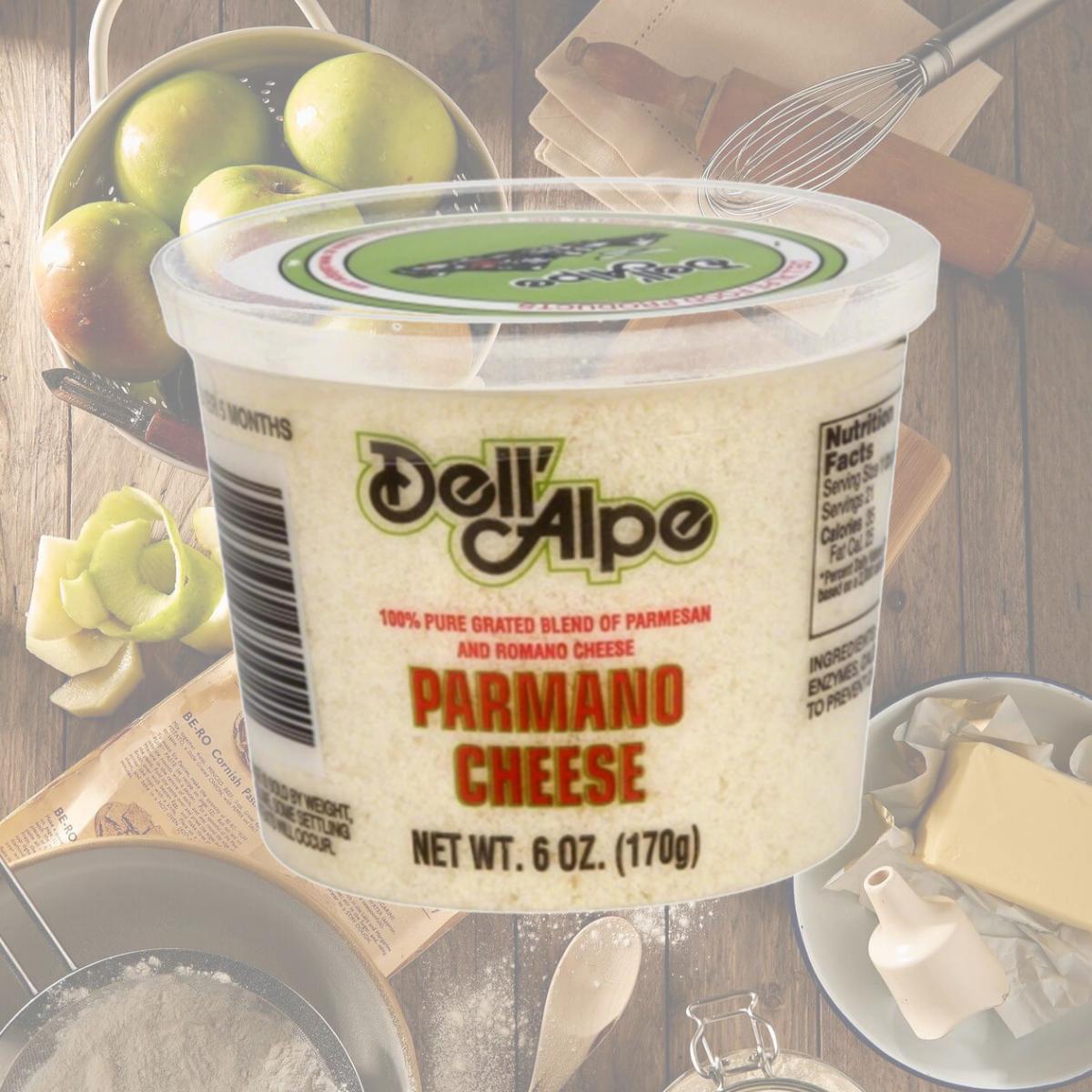 Picture of Dell Alpe 8587 6 oz. Cheese Parmano Grated