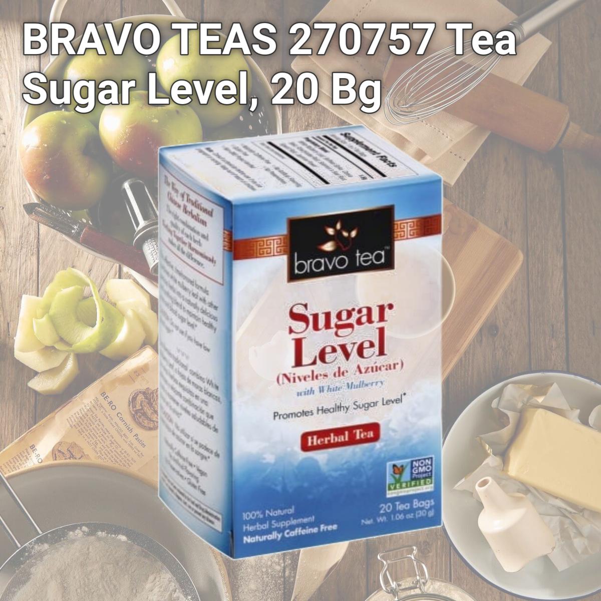 Picture of BRAVO TEAS 270757 Tea Sugar Level, 20 Bg