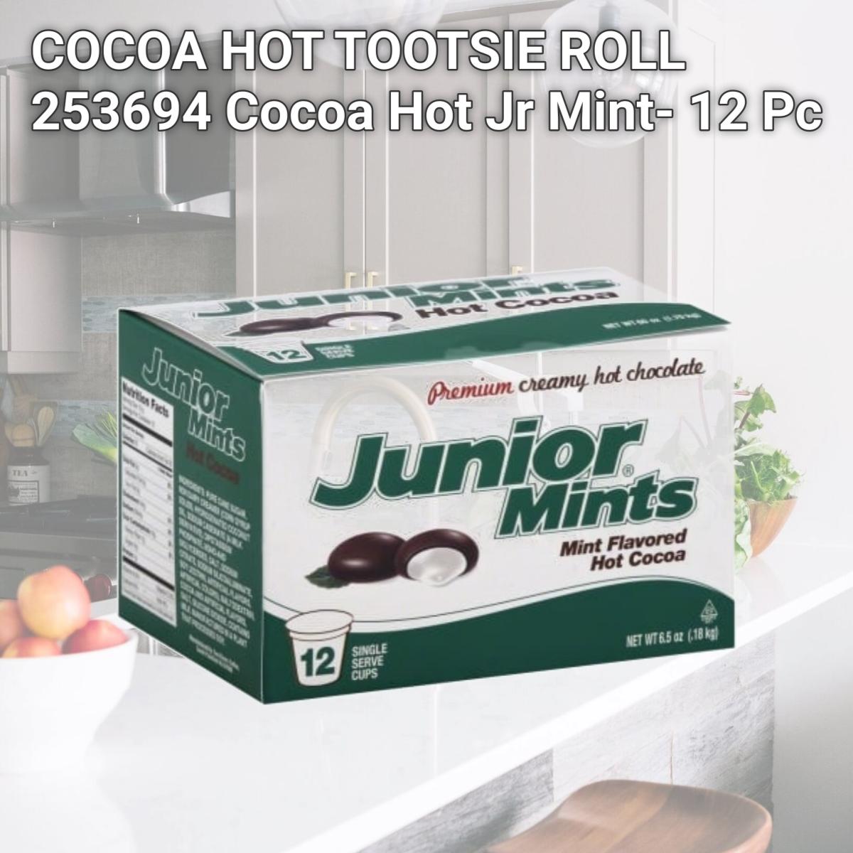 Picture of COCOA HOT TOOTSIE ROLL 253694 Cocoa Hot Jr Mint- 12 Pc