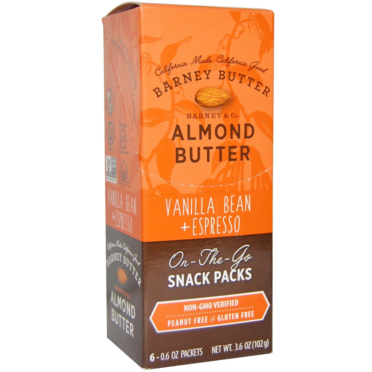 Almonds butter snack packs by Barney Butter