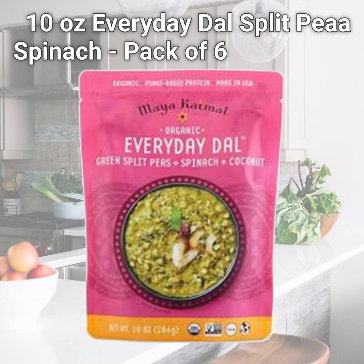 Picture of Maya Kaimal 316997 10 oz Everyday Dal Split Peaa Spinach - Pack of 6