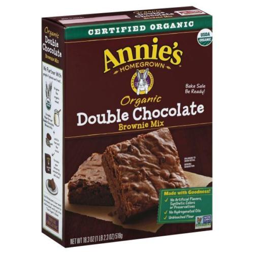 280954 Organic Double Chocolate Brownie Mix, 18.3 Oz - Pack Of 8