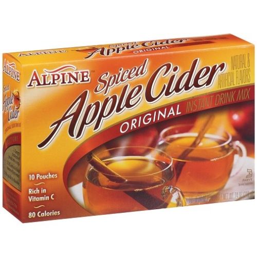 Alpine 15099 Spiced Apple Cider Original Instant Drink Mix, 7.4 Oz - Pack Of 12 - 10 Count