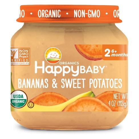 318854 Stage 2 Banana Sweet Potato Clearly Crafted Baby Food In Jar, 4 Oz - Pack Of 12