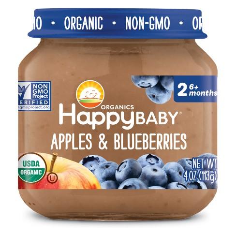 318859 Stage 2 Apple Blueberry Clearly Crafted Baby Food In Jar, 4 Oz - Pack Of 12