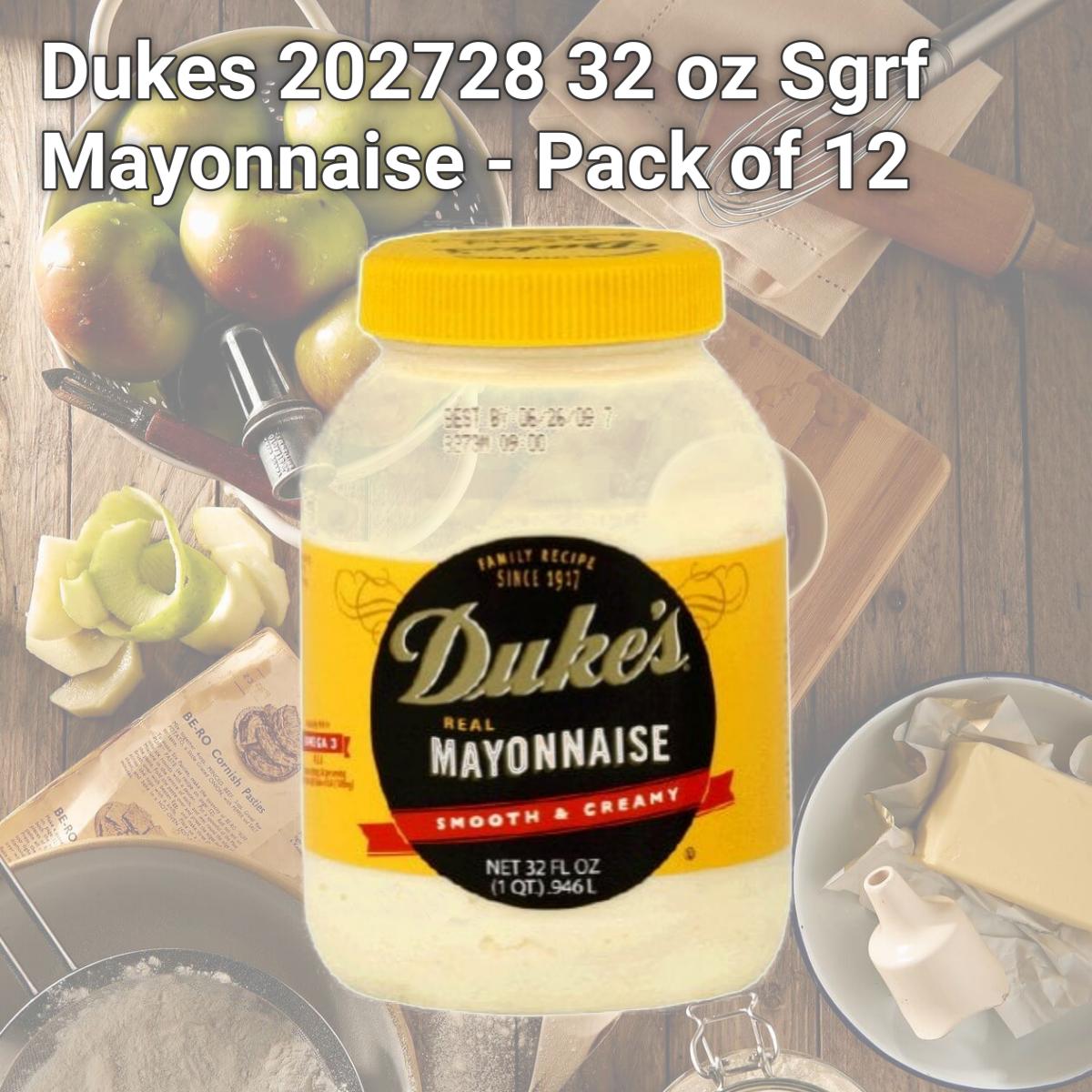 Picture of Dukes 202728 32 oz Sgrf Mayonnaise - Pack of 12