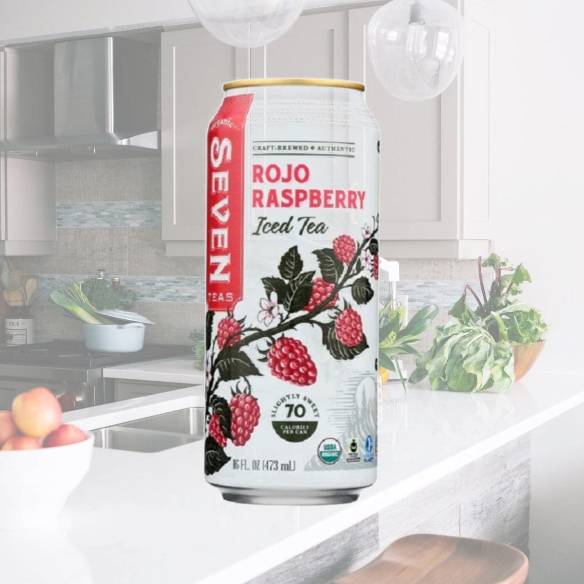Picture of Seven Teas 393172 16 fl oz Iced Raspberry Tea, Pack of 12