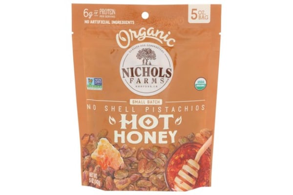 5 oz Farms Organic Hot Honey No Shell Pistachios - Case of 12