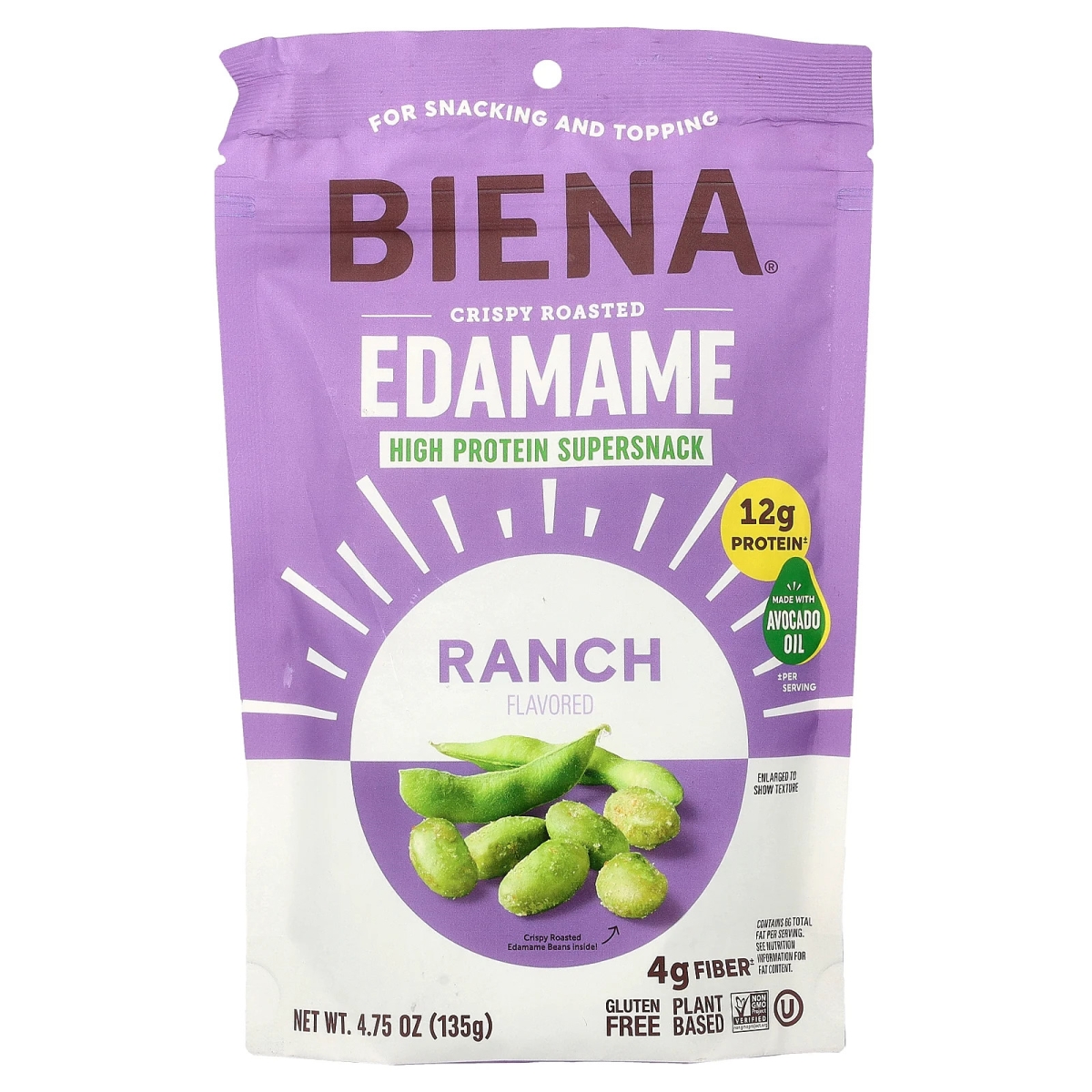 Ranch Crispy Roasted Edamame Snacks, 4.75 oz