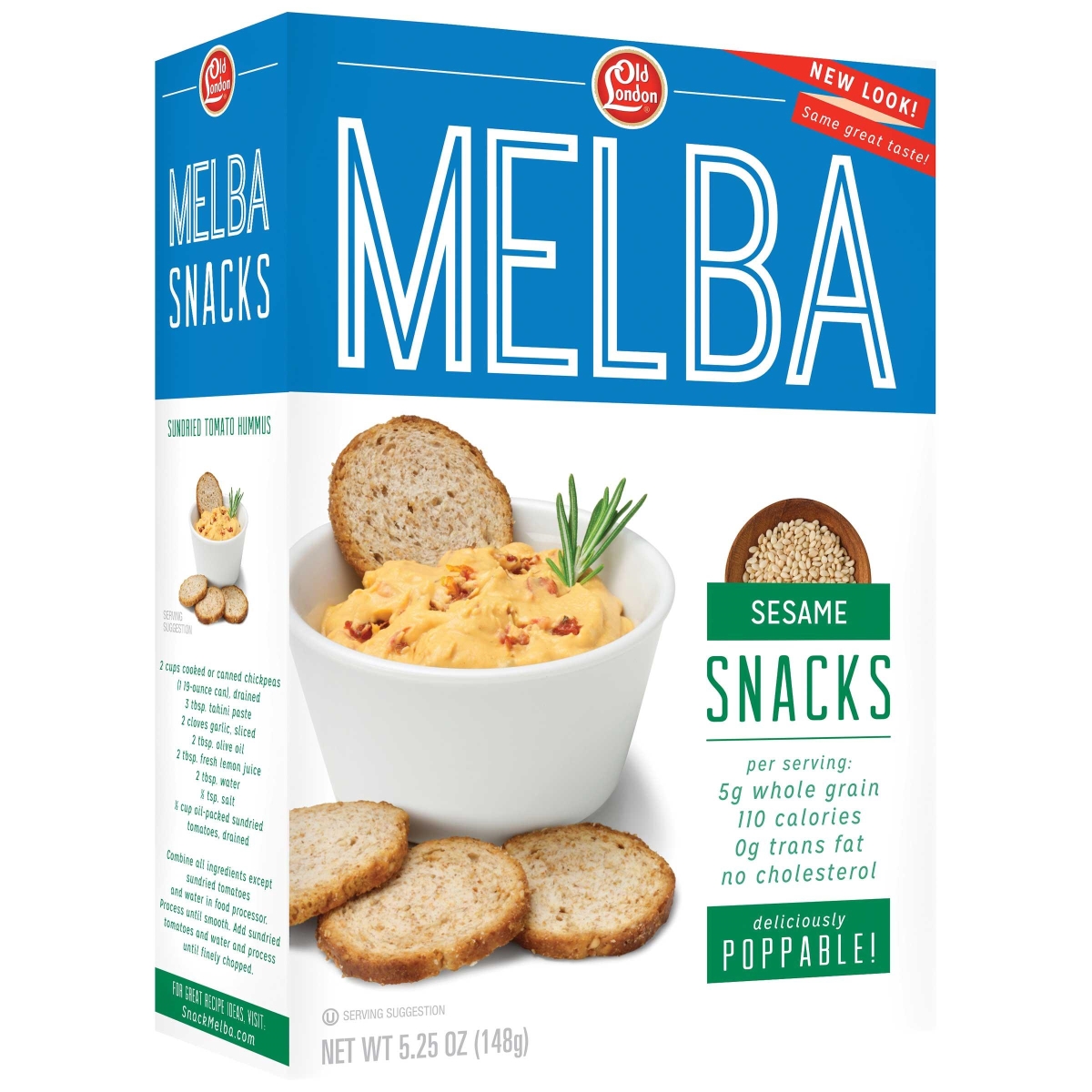 87506 5.25 oz Melba Snacks, Sesame
