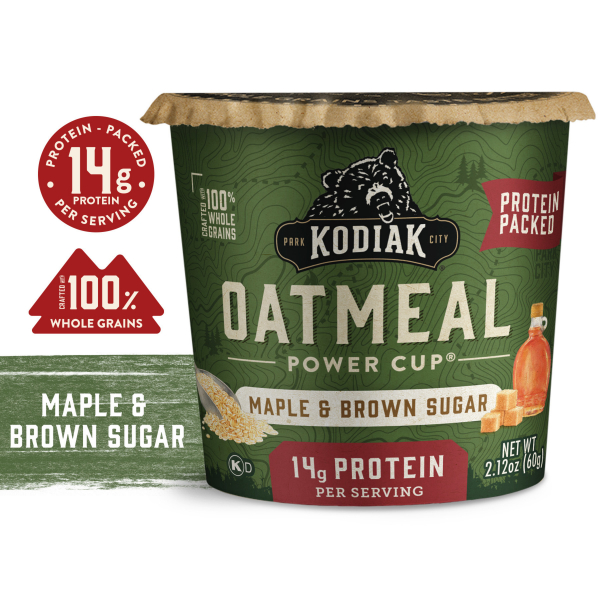321301 2.12 oz Power Cup Maple & Brown Sugar Oatmeal