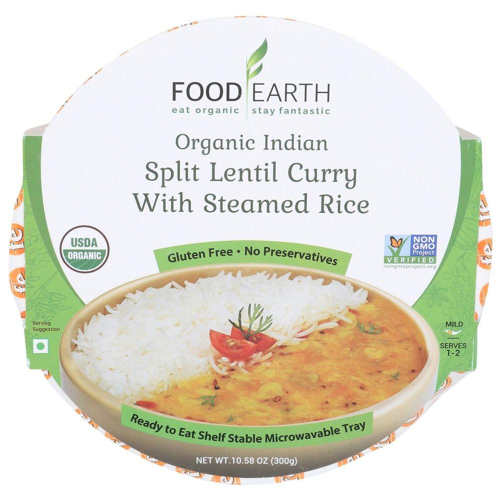 Food Earth - Entree Organic Lentil Curry - Case Of 6 - 10.58 Oz