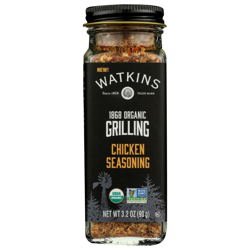 Watkins Organic Grilling Chicken MFF30 Seasoning Non-GMO Kosher 3.2 Oz 1-Pack