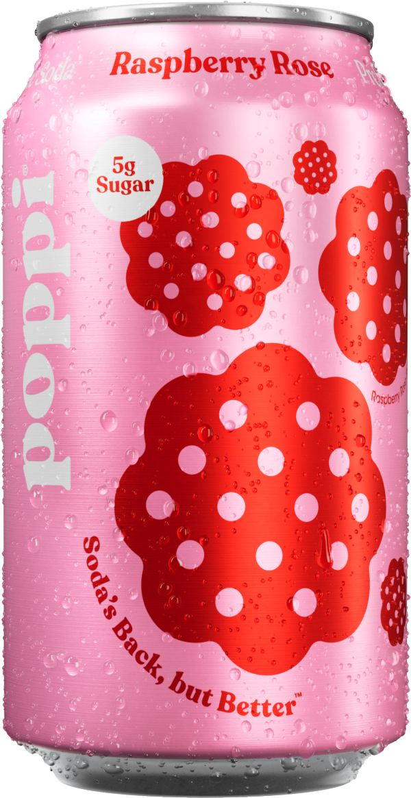 316614 12 oz Raspberry Rose Probiotic Soda