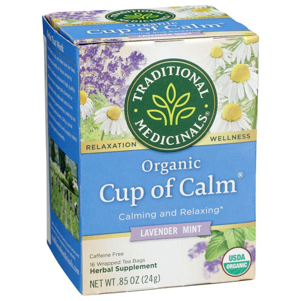 Traditional Medicinals Tea Organic Cup of Calm Tea Bags 16 Count