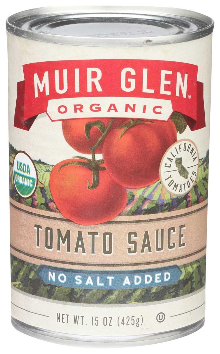 Muir Glen Organic Tomato Sauce, No Salt Added