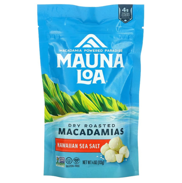 392560 4 oz Dry Roasted Hawaiian Sea Salt Macadamia Nuts