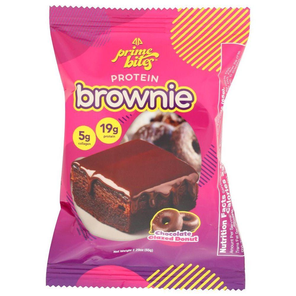 2.29 oz Protein Brownie Glazed Chocolate Donut