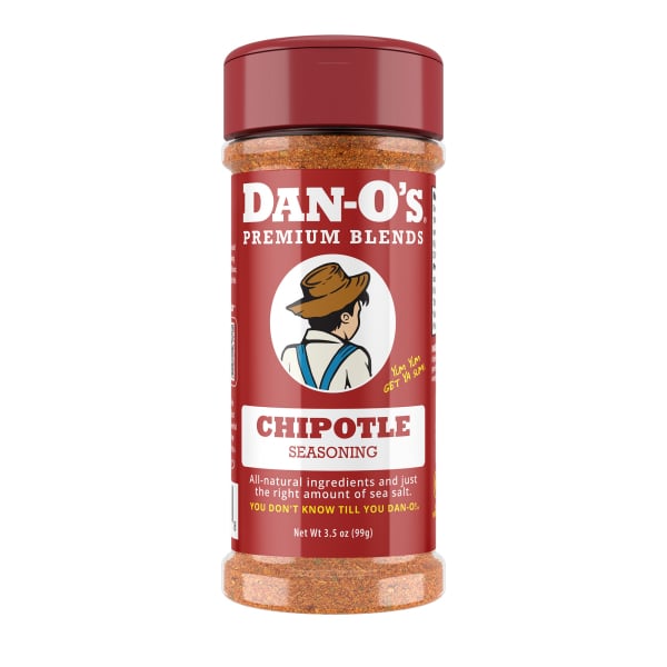 Dan-O s Chipotle Seasoning - All-Purpose Seasoning - Great for grilling & smoking anything - Small bottle (3.5 oz)