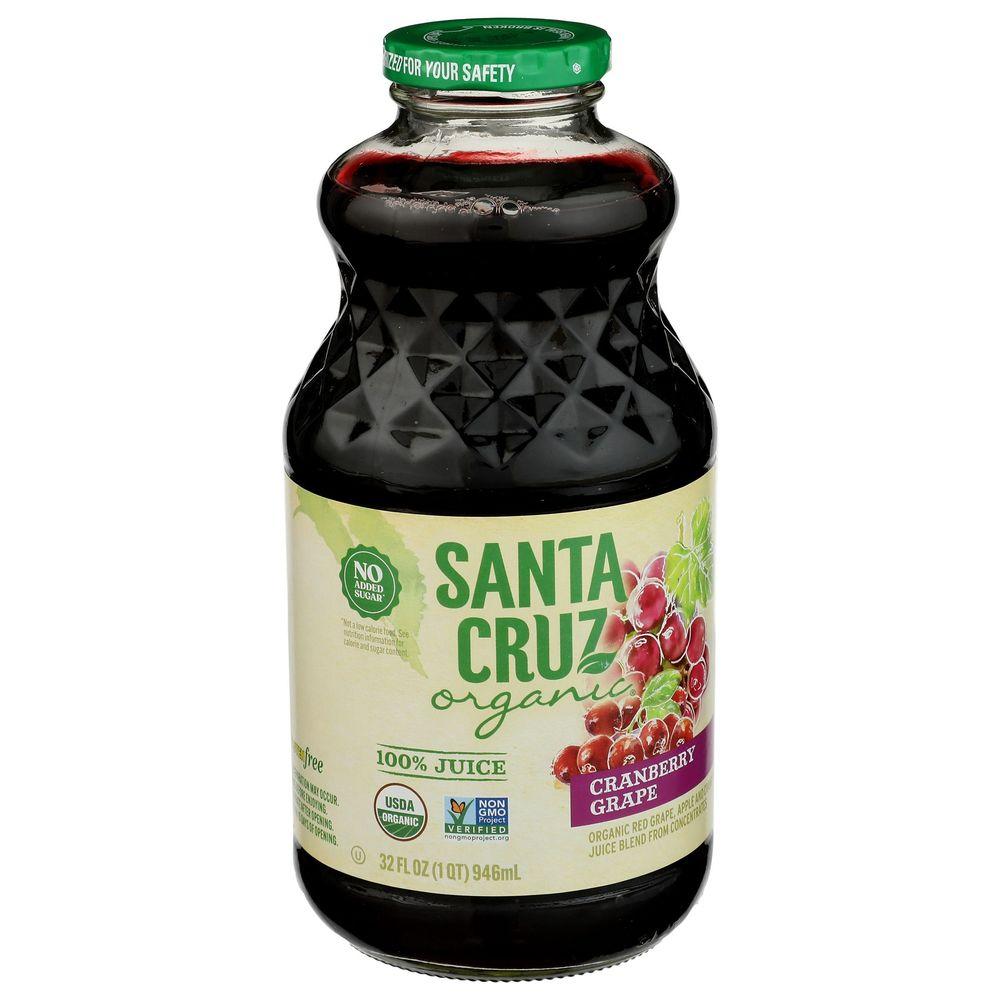 Santa Cruz 2415238 Cranberry Grape Juice, 32 oz