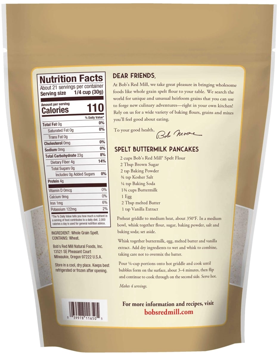 STONE GROUND SPELT FLOUR