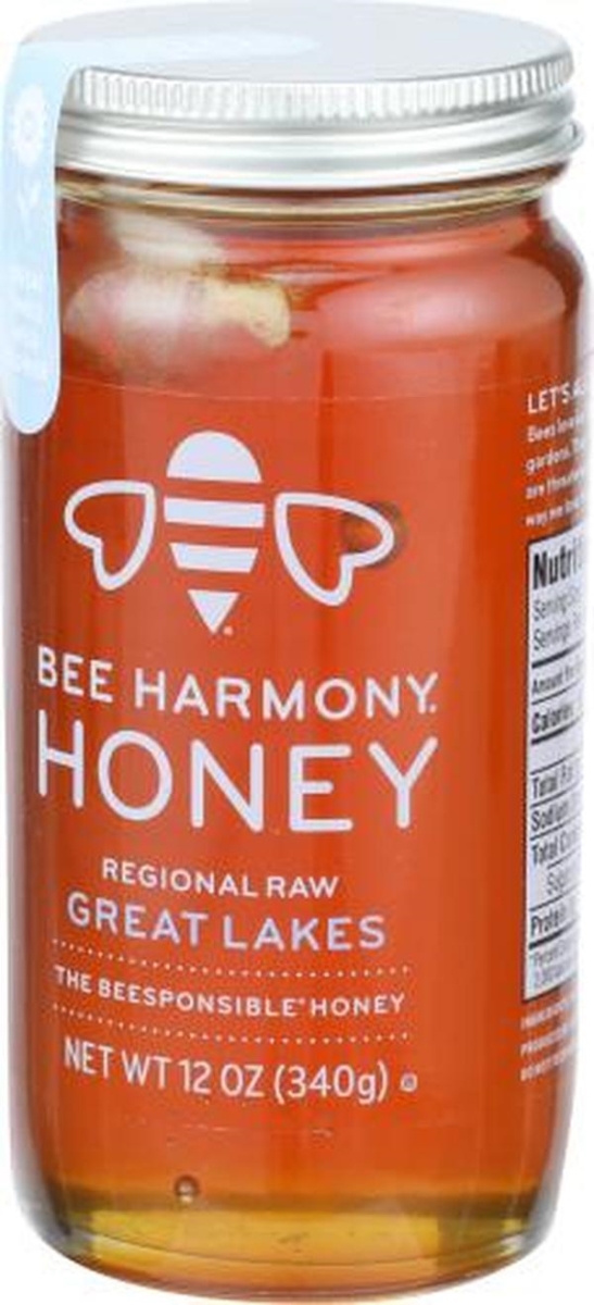 327525 12 oz Regional Raw Great Lakes Honey