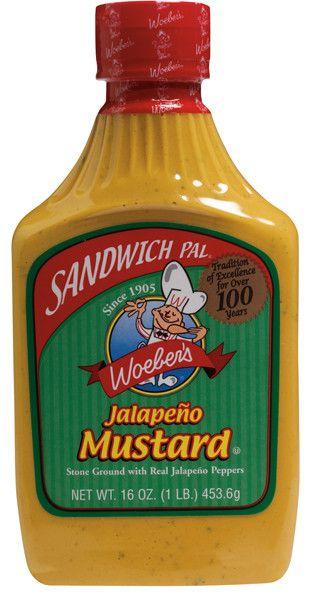 WOEBER'S, SANDWICH PAL, MUSTARD, JALAPENO