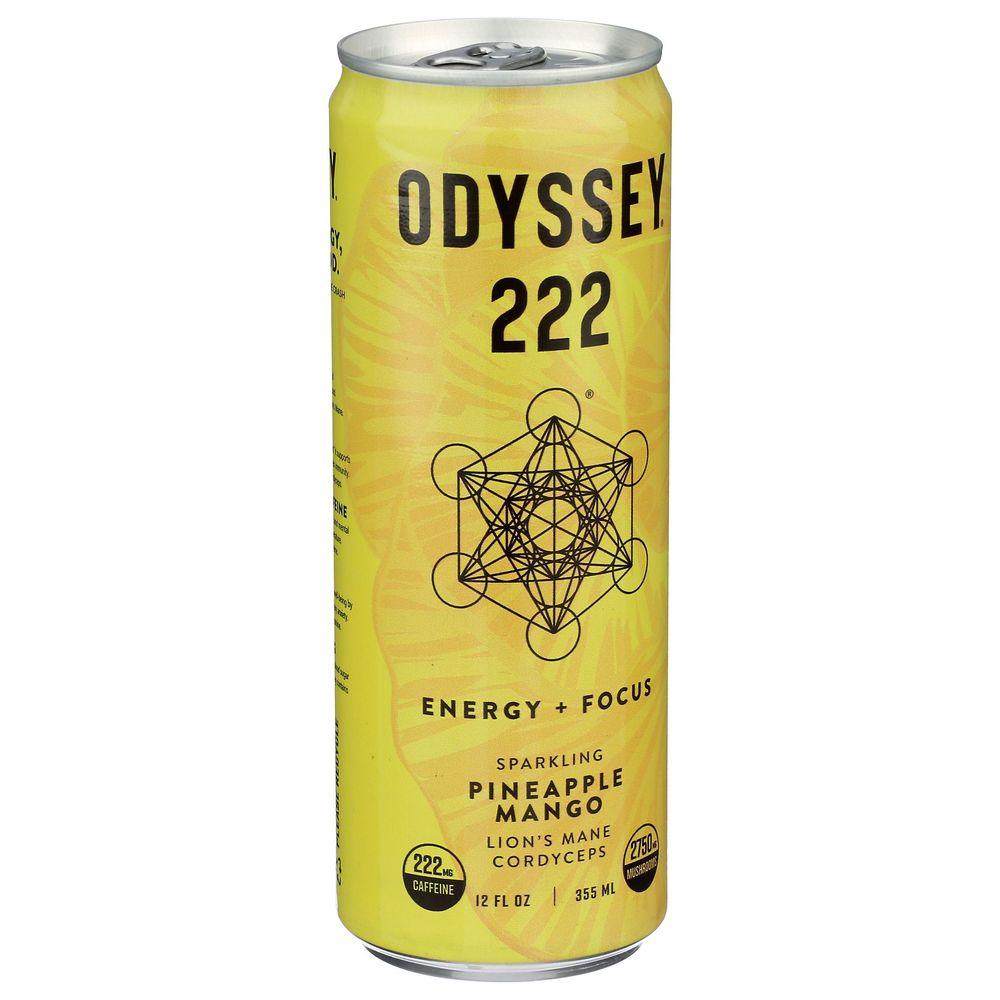 12 fl oz Pineapple Mango Sparkling Energy Plus Focus Drink