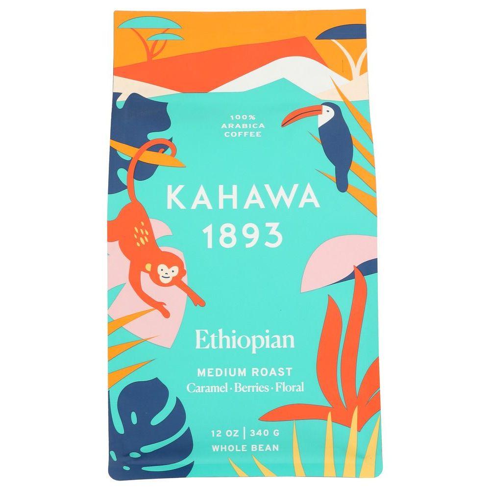 391152 Ethiopian Medium Roast Whole Bean Coffee, 12 oz